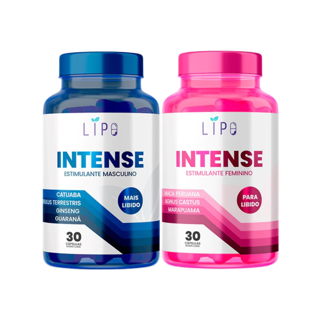 KIT LIPO INTENSE - Feminino + Masculino (30 cápsulas cada)