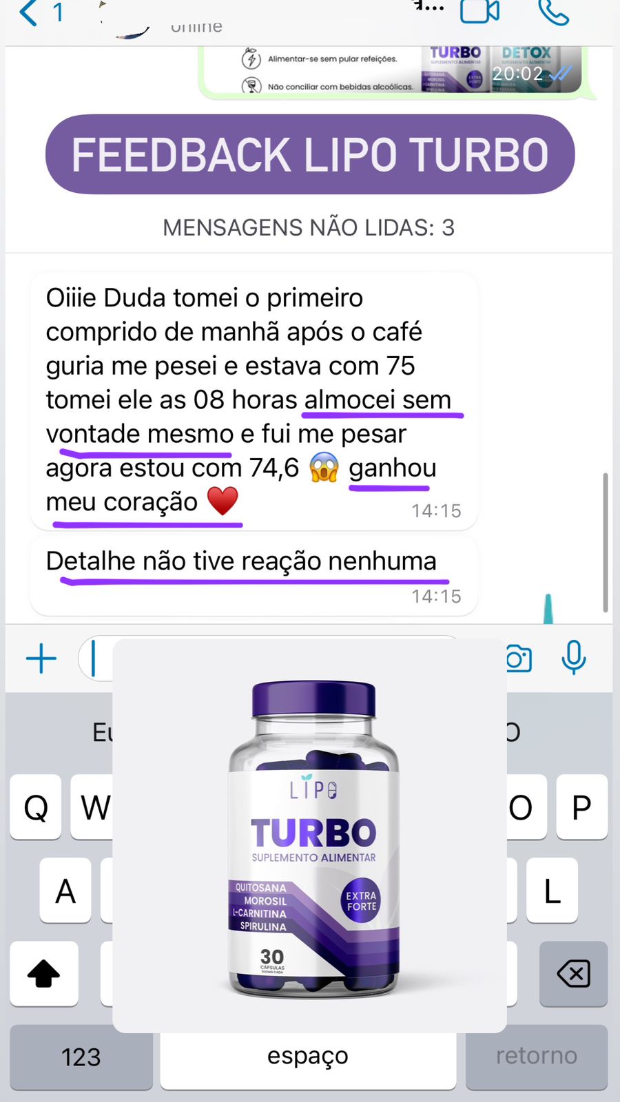 LIPO TURBO - Extra Forte (30 cápsulas)