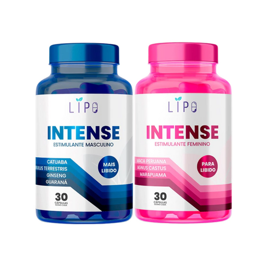 KIT LIPO INTENSE - Feminino + Masculino (30 cápsulas cada)
