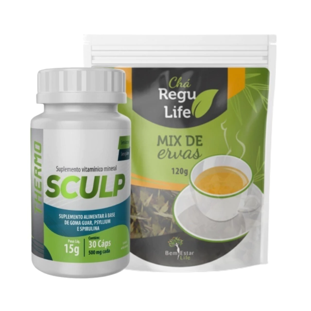COMBO SCULP THERMO + CHÁ REGU LIFE (Emagrecimento + Detox)