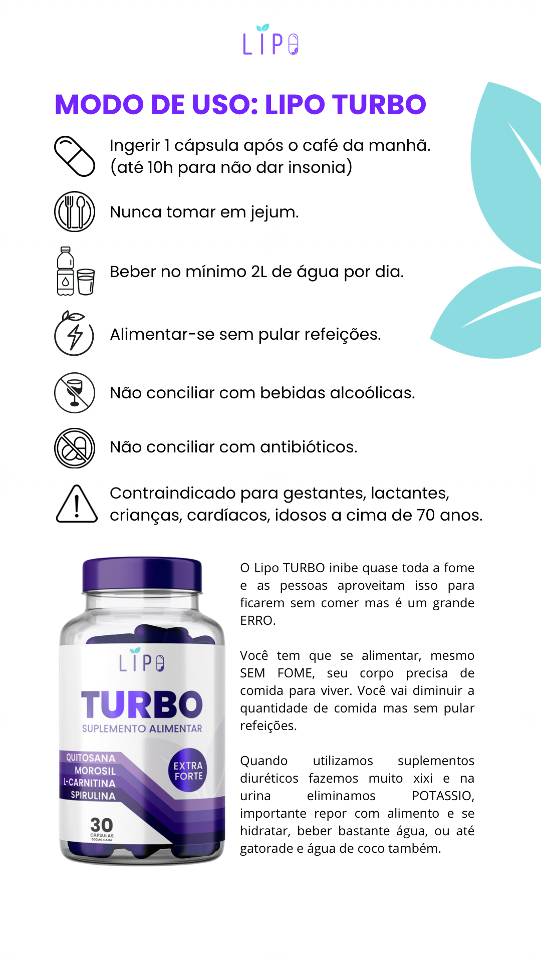LIPO TURBO - Extra Forte (30 cápsulas)